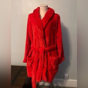 Victoria's Secret Vibrant Red Plush Robe